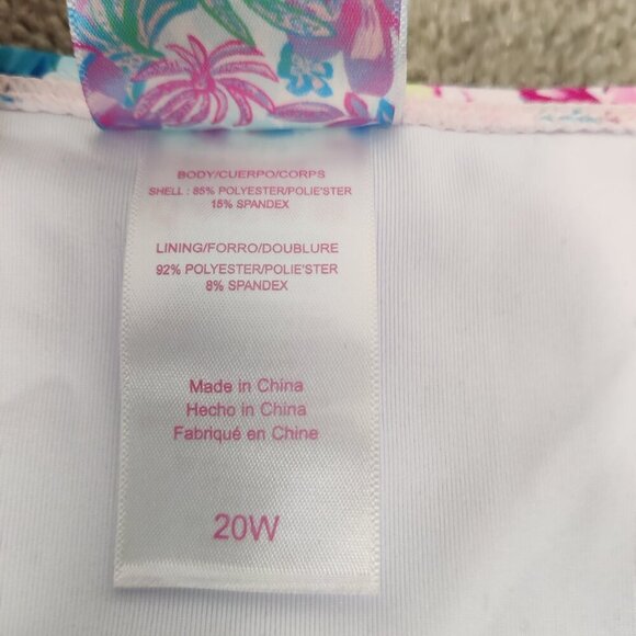 Stella Parker Women's Bikini Swim Bottom Size 20W Colorful Floral Ruched Sides - Picture 4 of 6